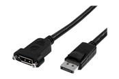 Näyttökaapeli - StarTech.com 3 ft / 91 cm 20 pin DP DisplayPort Extension Panel Mount Cable - DisplayPort to DisplayPort - Male to Female (DPPNLFM3PW) - DisplayPort cable - 91 cm - DPPNLFM3PW