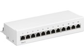Verkkokaapelit - Pro CAT 6 Mini/Desktop Patch Panel 12 Port Valkoinen - Valkoinen - 4040849620706