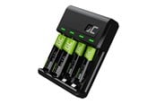 Akut ja Paristot - Green Cell VitalCharger battery charger - 0.5 Watt - with 2 x AA NiMH 2000 mAh rechargeable batteries and 2 x AAA NiMH 800 mAh rechargeable batteries - GRSETGC03