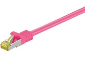 Verkkokaapelit - Pro RJ45 patch cord CAT 6A S/FTP (PiMF) 500 MHz with CAT 7 raw cable - Pinkki - 15m - 4040849916502