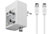 Antennikaapelit/-liittimet - Pro -C / DAB)Kaksilaitteinen antennivahvistin (DVB-T / DVB-T2 / DVB-C / DAB) - 4040849672262