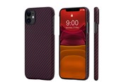 Puhelin - Kannet ja kotelot - PITAKA Apple iPhone 11 MagEz Case - Black/Red Twill - KI1103R