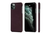 Puhelin - Kannet ja kotelot - PITAKA Apple iPhone 11 Pro Max MagEz -kotelo - Musta/Punainen Twill - KI1103M