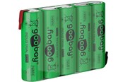 Akut ja Paristot - Pro 5x AA (Mignon) - 2100 mAh Vihreä - Solder tail (Z) - 4040849555824