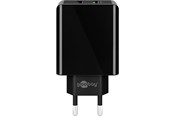 Puhelin - Adapterit & Laturit - Pro Dual-USB quick charger USB/QC3.0 (28W) - 4040849449567