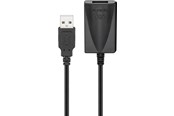 USB kaapelit - Pro Active USB 2.0 extension cable Musta - 4040849954399