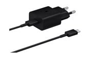 Puhelin - Adapterit & Laturit - Samsung EP-T1510 15W USB-C Adapter (with cable) - Musta - EP-T1510XBEGEU