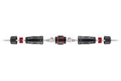 Verkkokaapelit - Pro Ulkoilmaan sopiva (IP68) RJ45-patch-kaapelin liitin CAT 6. - Musta - 4040849795664