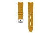 Puhelin - Muut lisävarusteet - Samsung Kelloremmi Hybrid Leather Band 20mm M/L - Sinappi - ET-SHR89LYEGEU