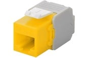 Lisätarvikkeet - Pro Keystone module RJ45 CAT 6A UTP Keltainen - 4040849906916