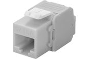 Lisätarvikkeet - Pro Keystone module RJ45 CAT 6A UTP light Harmaa - 4040849906930