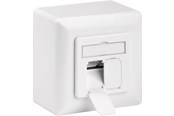Lisävarusteet (Kiinnikkeet, pistorasiat jne.) - Pro CAT 6a Universal wall plate inc. on-wall mounting frame - 4040849685729