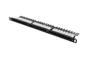 Lisätarvikkeet - Deltaco UTP Patchpanel 24xRJ45 Cat6 Krone-termin - FA-2380K-248-C6-0,5U