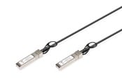 Verkkokaapelit - DIGITUS 10G SFP+ DAC Cable - 0.5m - Musta - 0.5m - DN-81220