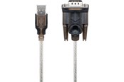 Näyttökaapeli - Pro USB serial RS 232 converter Läpinäkyvä - 4040849954351