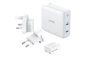 Puhelin - Adapterit & Laturit - Anker PowerPort III Duo 2x USB-C 60W - White - A2629H21