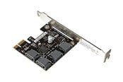 Kovalevyt - lisätarvikkeet - ASUS PCIE TO 4 SATA CARD-SI - 90MC0AZ0-M0ECY0