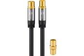 Antennikaapelit/-liittimet - Pro TV antenna cable (135 dB) 4x shielded 2m - 4040849703676