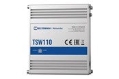 Kytkimet - Teltonika TSW110 L2 Unmanaged Ethernet Switch (TSW110000000 / Standard package with EU PSU) - TSW110000000