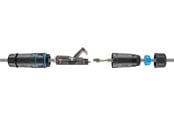 Verkkokaapelit - Pro Outdoor (IP68) LAN cable connector CAT 6A UTP unshielded - Musta - 4040849444166