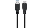 USB kaapelit - Pro USB 3.0 SuperSpeed cable Musta - 4040849660269