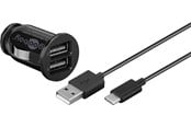 Puhelin - Adapterit & Laturit - Pro USB Type-C™ Car charger set (12W/2.4A) - 4040849588204