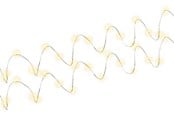 Valaisimet - Pro 2 x Hopea wire light chain with 20 LEDs incl.timer - 4040849445903