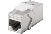 Verkkokaapelit - Pro Keystone-moduuli RJ45-liitin CAT 6A STP - Hopea - 4040849908668