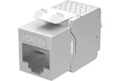 Verkkokaapelit - Pro Keystone-moduuli RJ45 CAT 6A STP slim-line - Hopea - 0cm - 4040849794483