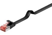 Verkkokaapelit - Pro LAN CAT 6 flat - Musta - 5m - 4040849942358