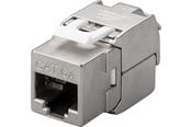 Verkkokaapelit - Pro Keystone-moduuli RJ45 CAT 6A STP 500 MHz slim-line. - Hopea - 4040849908644