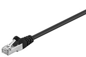 Verkkokaapelit - Pro CAT 5e patchcable SF/UTP Musta 15 m - Musta - 15m - 4040849686689