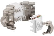 Verkkokaapelit - Pro Keystone-moduuli RJ45 CAT 6A STP - Hopea - 4040849959004