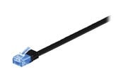 Verkkokaapelit - Pro LAN CAT 6A U/UTP flat - Musta - 1m - 4040849963124