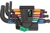Työkalut - Wera 950/9 Hex-Plus Multicolour 2 Allen Allen key set 9-piece - 05133164001