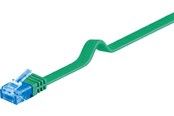 Verkkokaapelit - Pro LAN CAT 6A U/UTP flat - Vihreä - 2m - 4040849963193