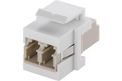 Verkkokaapelit - Pro KeyStone-kuituoptinen kaapelimoduuli - Valkoinen - 4040849800009