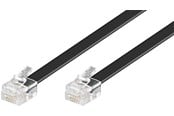Verkkokaapelit - Pro Modular telephone cable - Musta - 3m - 4040849503214