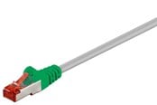 Verkkokaapelit - Pro CAT 6 Crossover-patch cable S/FTP (PiMF) Harmaa Vihreä - Vihreä - 1m - 4040849684562