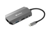 Telakointiasemat - Sandberg USB-C 6-in1 Matka Dock - docking station - USB-C - HDMI - GigE - 136-33