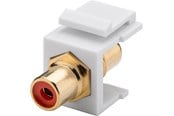 Verkkokaapelit - Pro Keystone Cinch/RCA module - Punainen - 0cm - 4040849796692