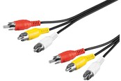 Audiokaapelit - Pro Kokonaisuus audio-/videoliitäntäkaapeli 3x RCA - 4040849503818