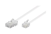 Verkkokaapelit - Pro Modular telephone cable - Valkoinen - 3m - 93061