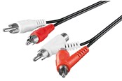 Audiokaapelit - Pro Stereo connector cable RCA with passthrough - 4040849502149