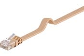 Verkkokaapelit - Pro LAN CAT 6 Flat U/UTP - Ruskea - 1m - 4040849958823