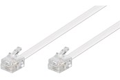 Verkkokaapelit - Pro Modular telephone cable - Valkoinen - 3m - 4040849930676