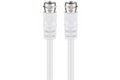 Antennikaapelit/-liittimet - Pro SAT-antennikaapeli (<70 dB) 2x suojattu 10m - 4040849272028