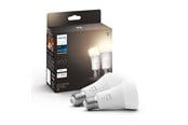 Smart Home - Älykoti - Philips Hue Valkoinen A60 E27 806 Lumen - 2-Pack - 929001821623