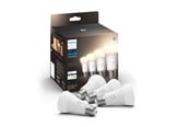 Smart Home - Älykoti - Philips Hue White A60 E27 -älylamppu (4 kpl) — 2 700 K, 800 lm, 9 W, Zigbee & Bluetooth, himmennettävä, ohjaus sovelluksessa & puhekomennoilla - 929001821625