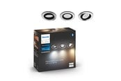 Smart Home - Älykoti - Philips Hue Milliskin Recessed Kohdevalaisin Pyöreä - Alumiini - 3-Pack - 929003810901